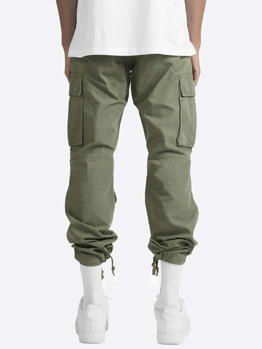 Drawstring Multi-Pocket Casual Cargo Pants