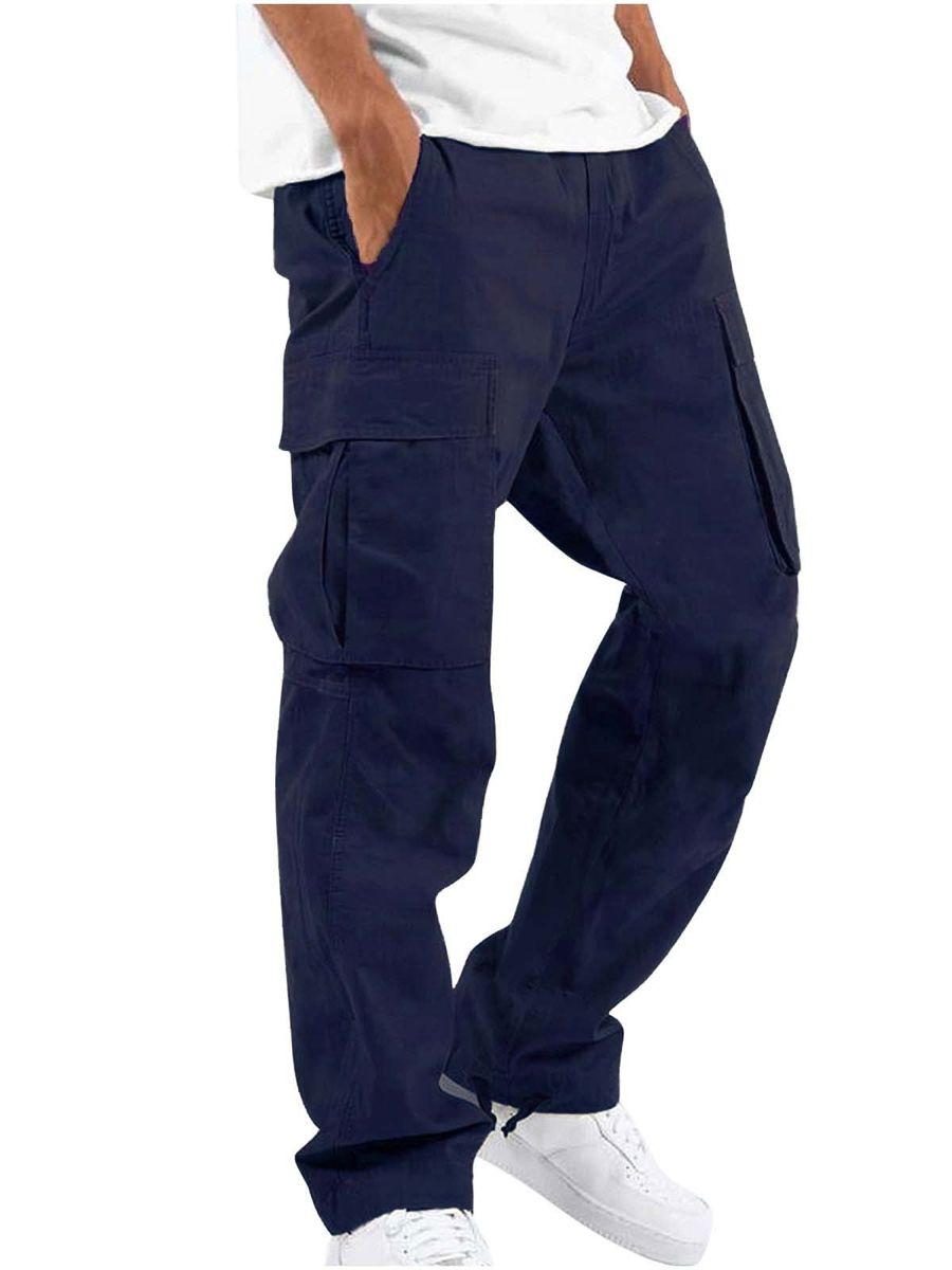 Drawstring Multi-Pocket Casual Cargo Pants
