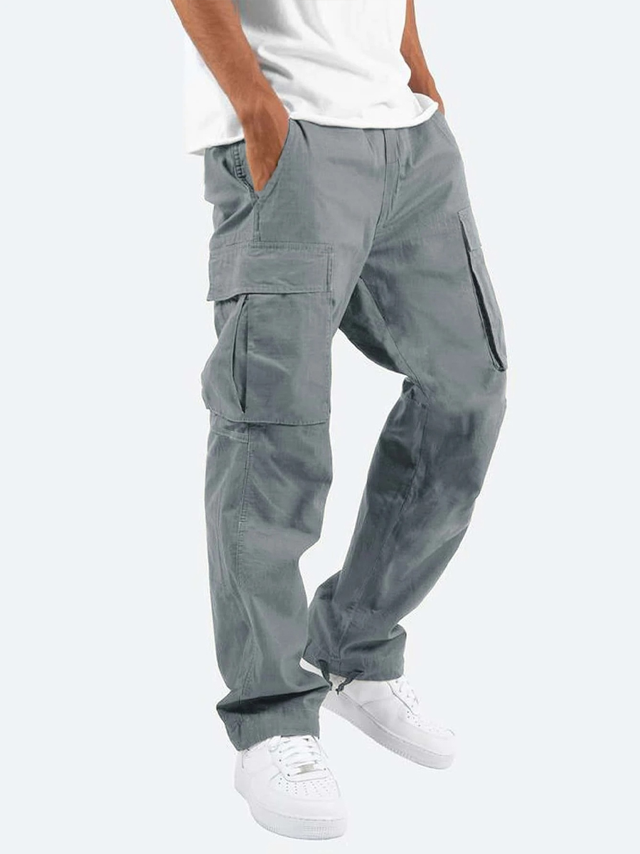 Drawstring Multi-Pocket Casual Cargo Pants