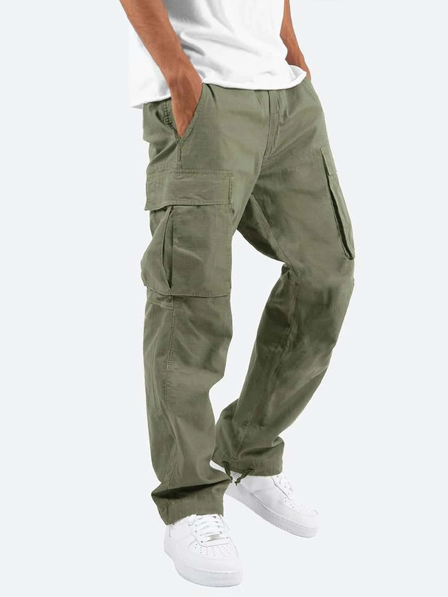 Drawstring Multi-Pocket Casual Cargo Pants