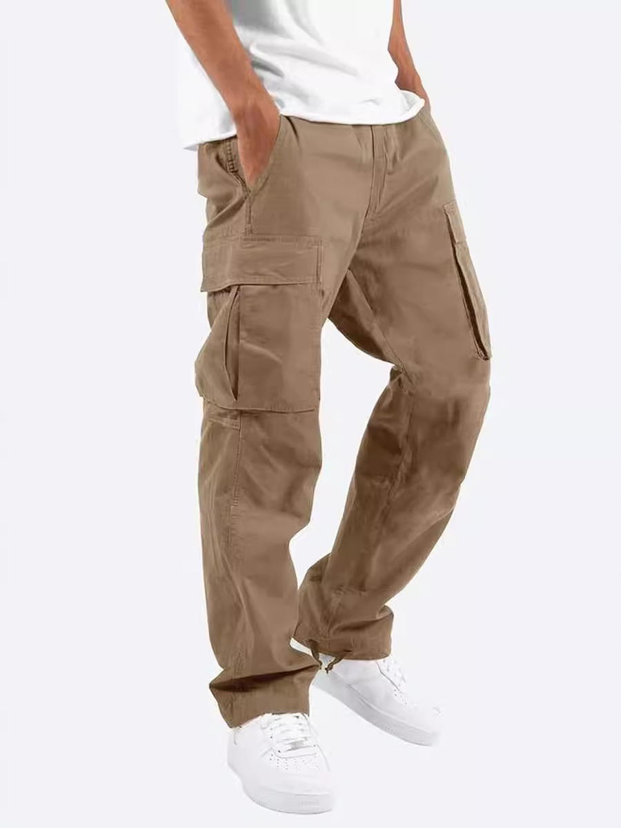 Drawstring Multi-Pocket Casual Cargo Pants